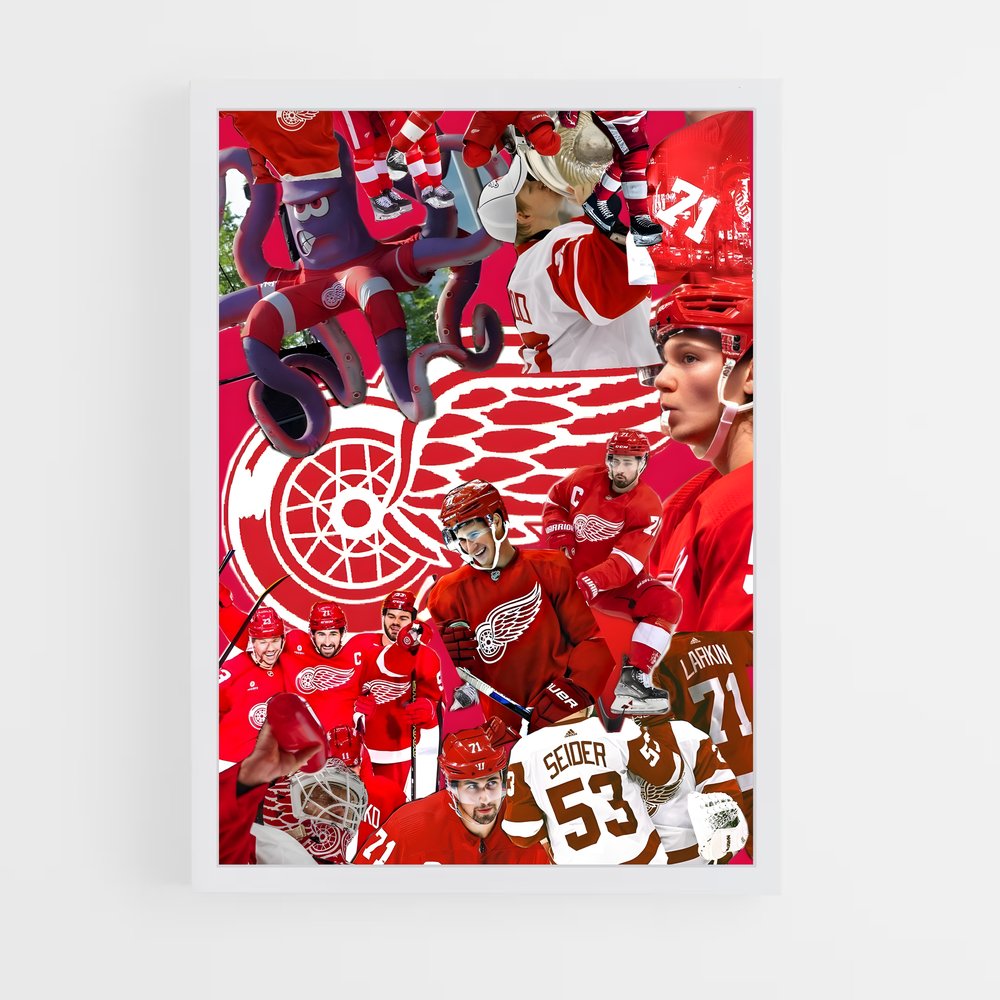 Poster Wings of Detroit – affiche Hockey sur glace (vue 3)